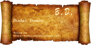 Budai Domos névjegykártya